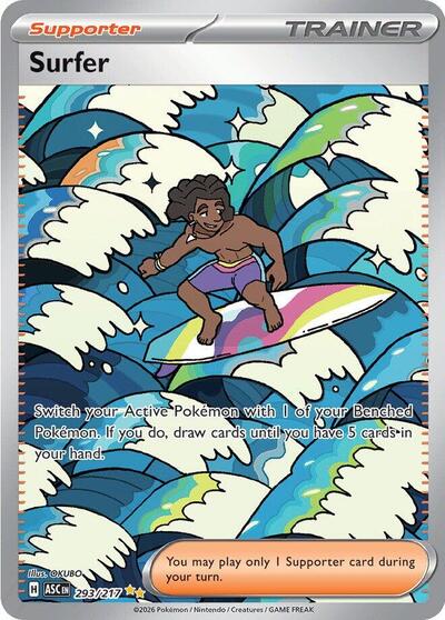 Mega Evolution Ascended Heroes - 293/217 Surfer Special Illustration Rare