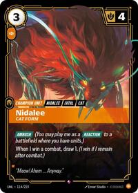 Riftbound- Unleashed - Nidalee - Cat Form 114/219 Rare