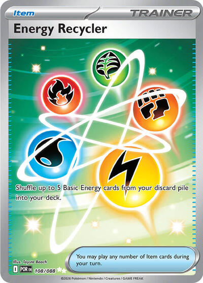Mega Evolution Perfect Order - 108/088 Energy Recycler Ultra Rare