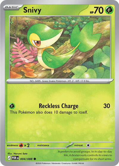 Mega Evolution Perfect Order - 004/088 Snivy Common