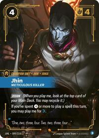 Riftbound- Unleashed - Jhin - Meticulous Killer 089/219 Epic