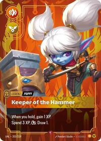Riftbound- Unleashed - Poppy - Keeper of the Hammer 203/219 Rare
