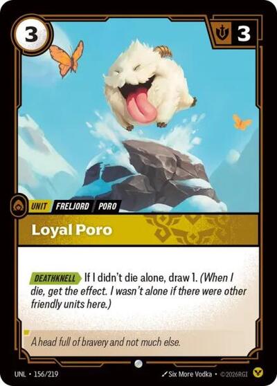 Riftbound - Unleashed - Loyal Poro 156/219 Common