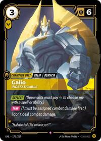 Riftbound- Unleashed - Galio - Indefatigable 171/219 Rare