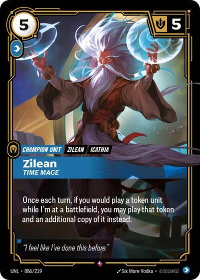 Riftbound- Unleashed - Zilean - Time Mage 086/219 Rare