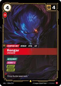 Riftbound- Unleashed - Rengar - Unseen (Alternate Art) 024a/219 Showcase