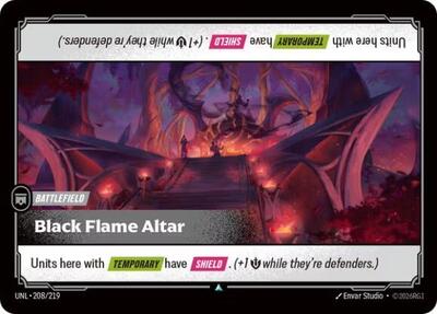 Riftbound - Unleashed - Black Flame Altar 208/219 Uncommon