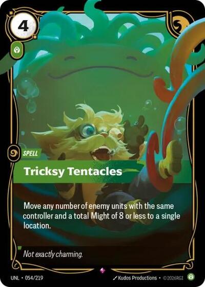 Riftbound- Unleashed - Tricksy Tentacles 054/219 Rare