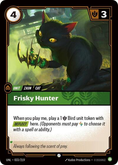 Riftbound - Unleashed - Frisky Hunter 033/219 Common