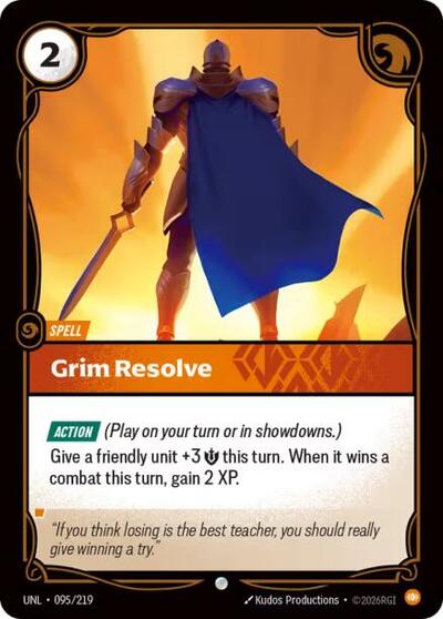 Riftbound - Unleashed - Grim Resolve 095/219 Common