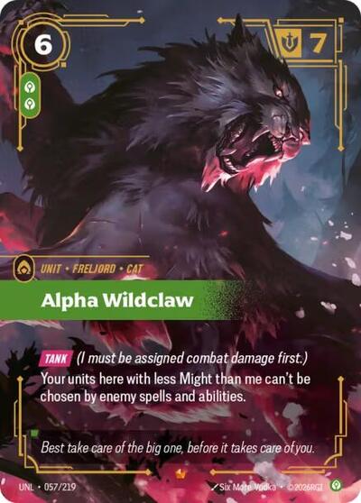 Riftbound- Unleashed - Alpha Wildclaw 057/219 Epic