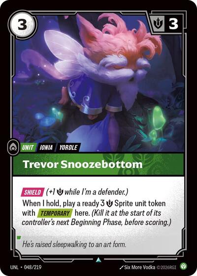 Riftbound - Unleashed - Trevor Snoozebottom 048/219 Uncommon