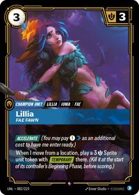 Riftbound- Unleashed - Lillia - Fae Fawn 082/219 Rare