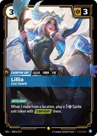 Riftbound- Unleashed - Lillia - Fae Fawn (Alternate Art) 082a/219 Showcase