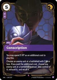 Riftbound- Unleashed - Conscription 140/219 Rare