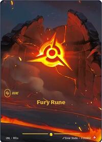 Riftbound- Unleashed - Fury Rune (R01a) R01a Showcase