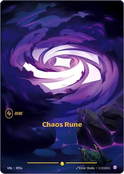 Riftbound- Unleashed - Chaos Rune (R05a) R05a Showcase