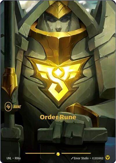 Riftbound- Unleashed - Order Rune (R06a) R06a Showcase