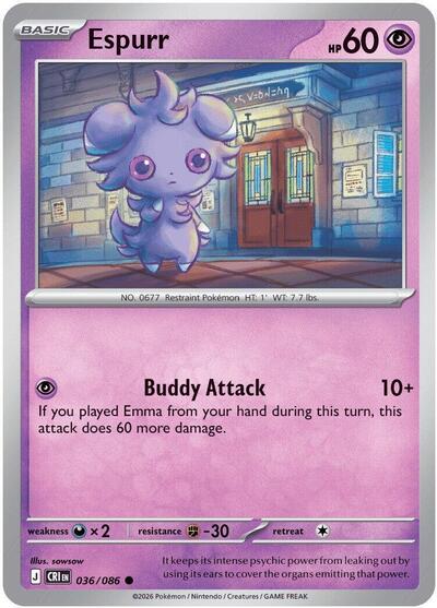 Mega Evolution Chaos Rising - 036/086 Espurr Common