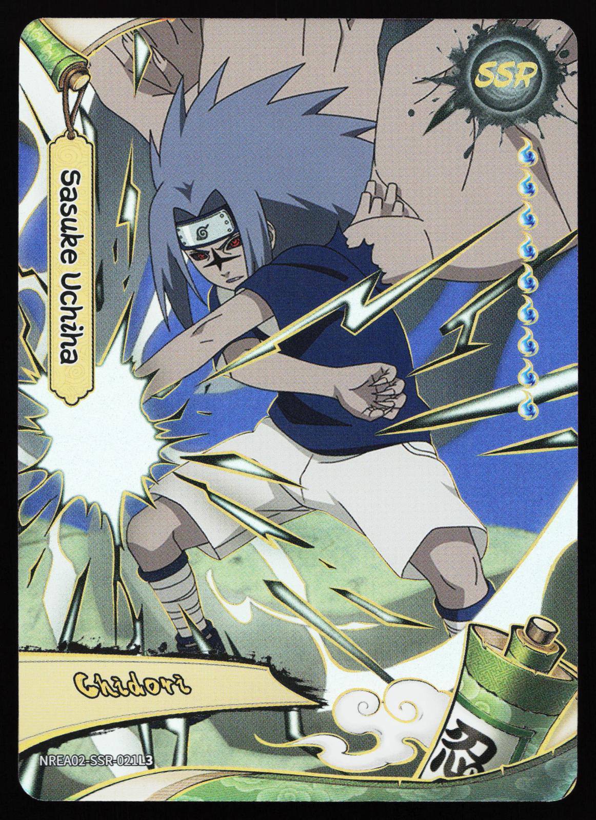 Naruto Kayou Earth Scrolls Series 2 Sasuke Uchiha NREA02-SSR-021L3 Super Secret Rare