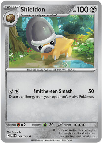 Mega Evolution Pitch Black - 061/084 Shieldon Common
