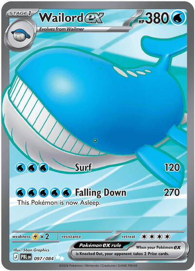 Mega Evolution Pitch Black - 097/084 Wailord ex Ultra Rare