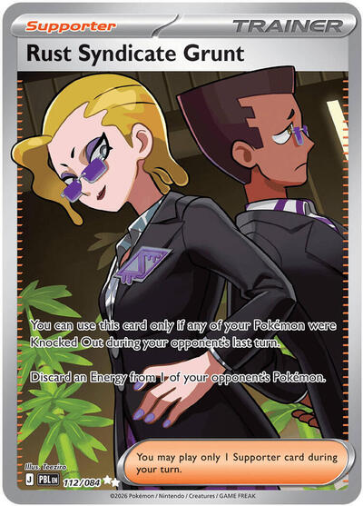 Mega Evolution Pitch Black - 112/084 Rust Syndicate Grunt Ultra Rare