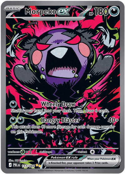 Mega Evolution Pitch Black - 117/084 Morpeko ex Special Illustration Rare