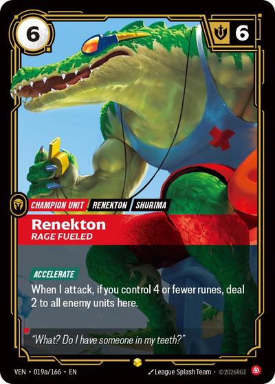 Vendetta - 019a/166 Renekton Rare
