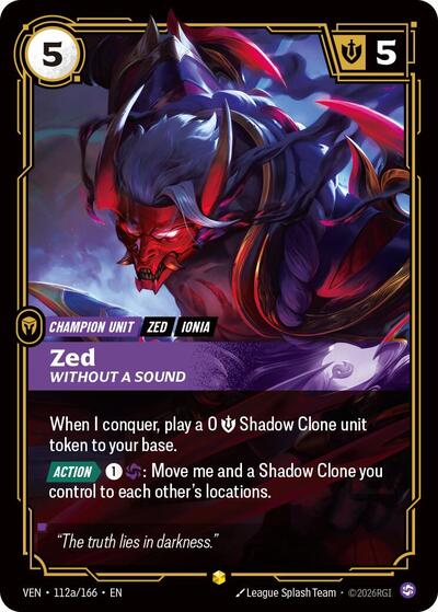 Vendetta - 112a/166 Zed Showcase