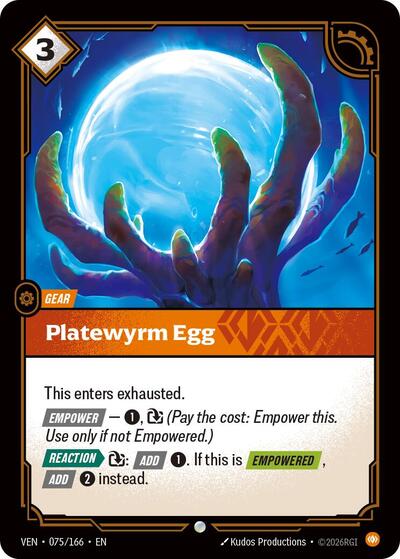 Vendetta - 075/166 Platewyrm Egg Common