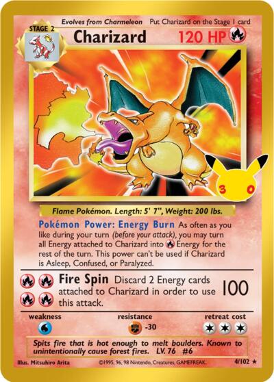 ME: 30th Celebration - 004/102 Charizard Classic Collection