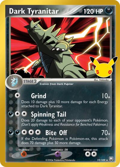 ME: 30th Celebration - 019/109 Dark Tyranitar Classic Collection