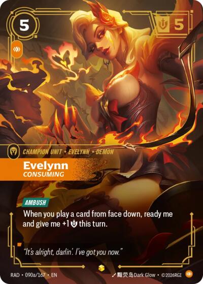 Radiance - 090a/167 Evelynn, Consuming (Alternate Art) Showcase