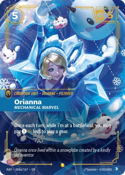 Radiance - 068a/167 Orianna, Mechanical Marvel (Alternate Art) Showcase