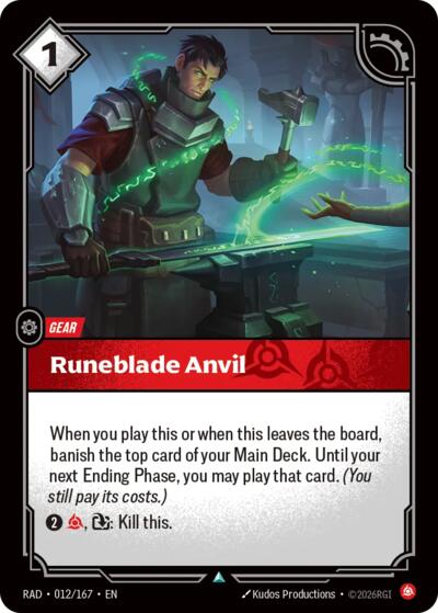 Radiance - 012/167 Runeblade Anvil Uncommon