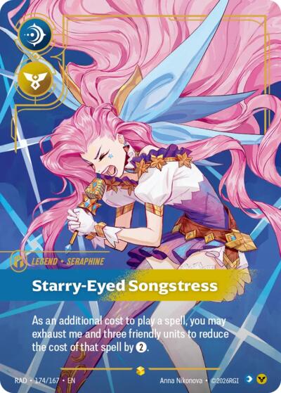 Radiance - 174/167 Seraphine, Starry-Eyed Songstress (Overnumbered) Showcase