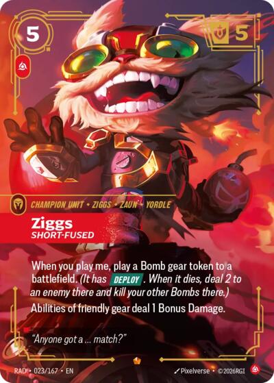 Radiance - 023/167 Ziggs, Short-Fused Epic