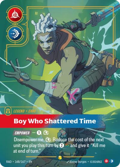 Radiance - 168/167 Ekko, Boy Who Shattered Time (Overnumbered) Showcase