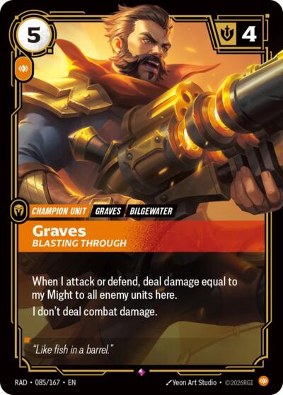 Radiance - 085/167 Graves, Blasting Through Rare