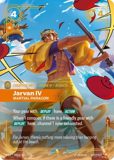 Radiance - 091a/167 Jarvan IV, Martial Paragon (Alternate Art) Showcase