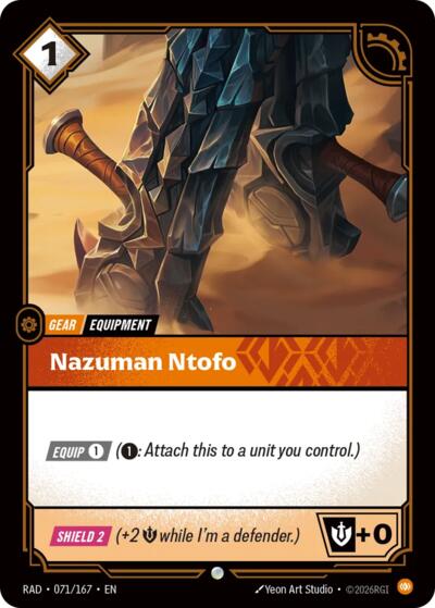 Radiance - 071/167 Nazuman Ntofo Common