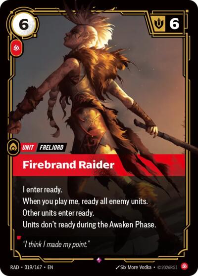 Radiance - 019/167 Firebrand Raider Rare