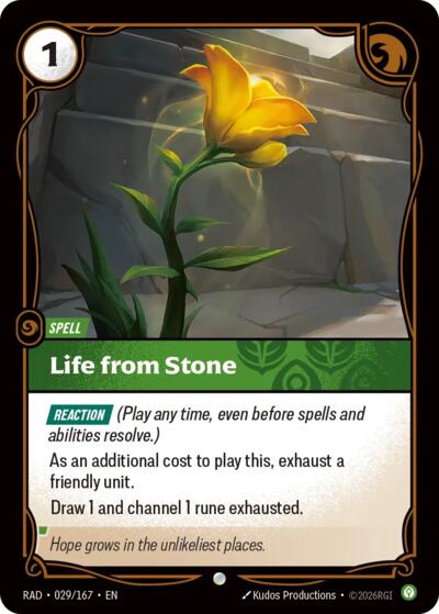 Radiance - 029/167 Life from Stone Common
