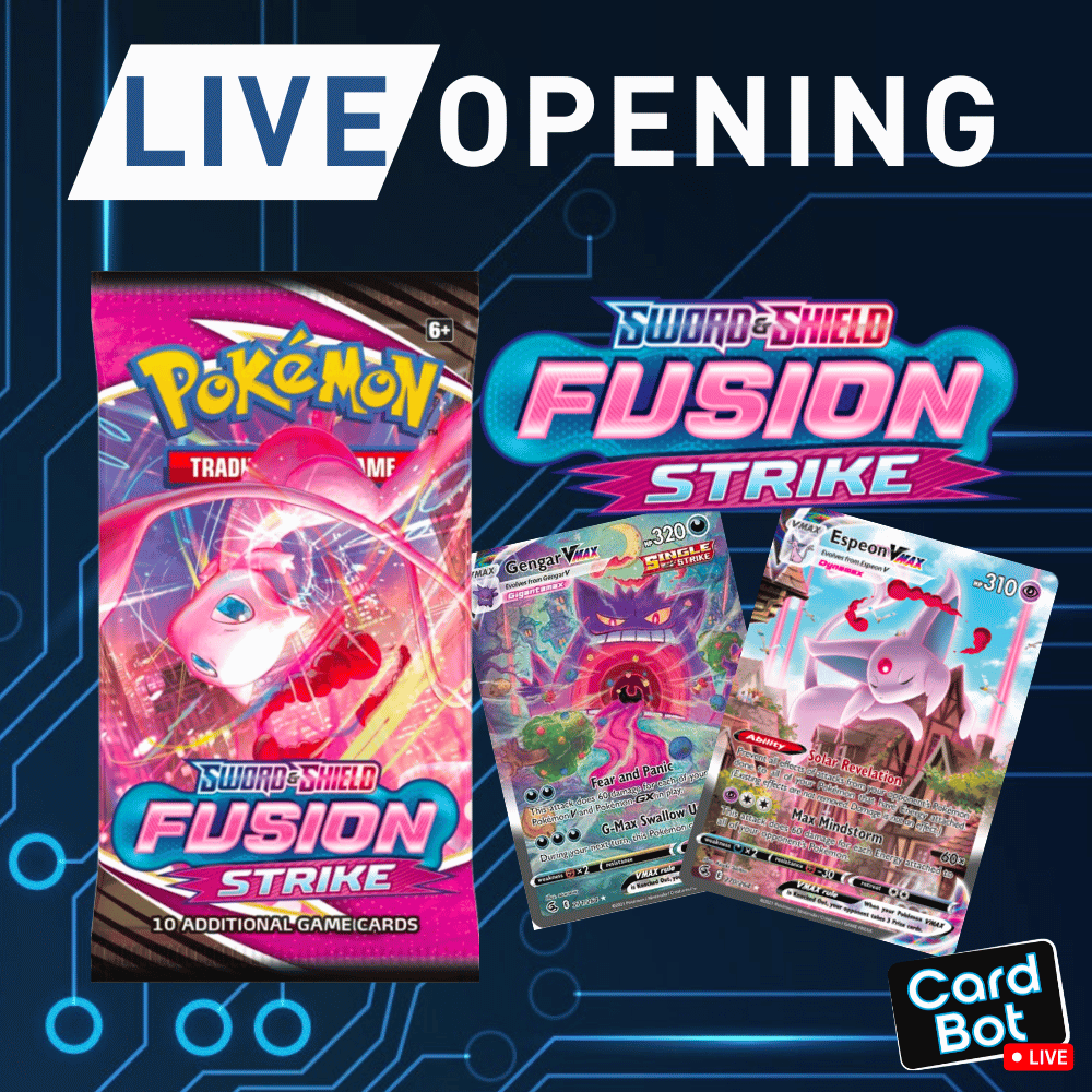 LIVE OPENING - Pokmon TCG Fusion Strike Booster Pack LIVE OPENING - Pokmon TCG Fusion Strike Booster Pack