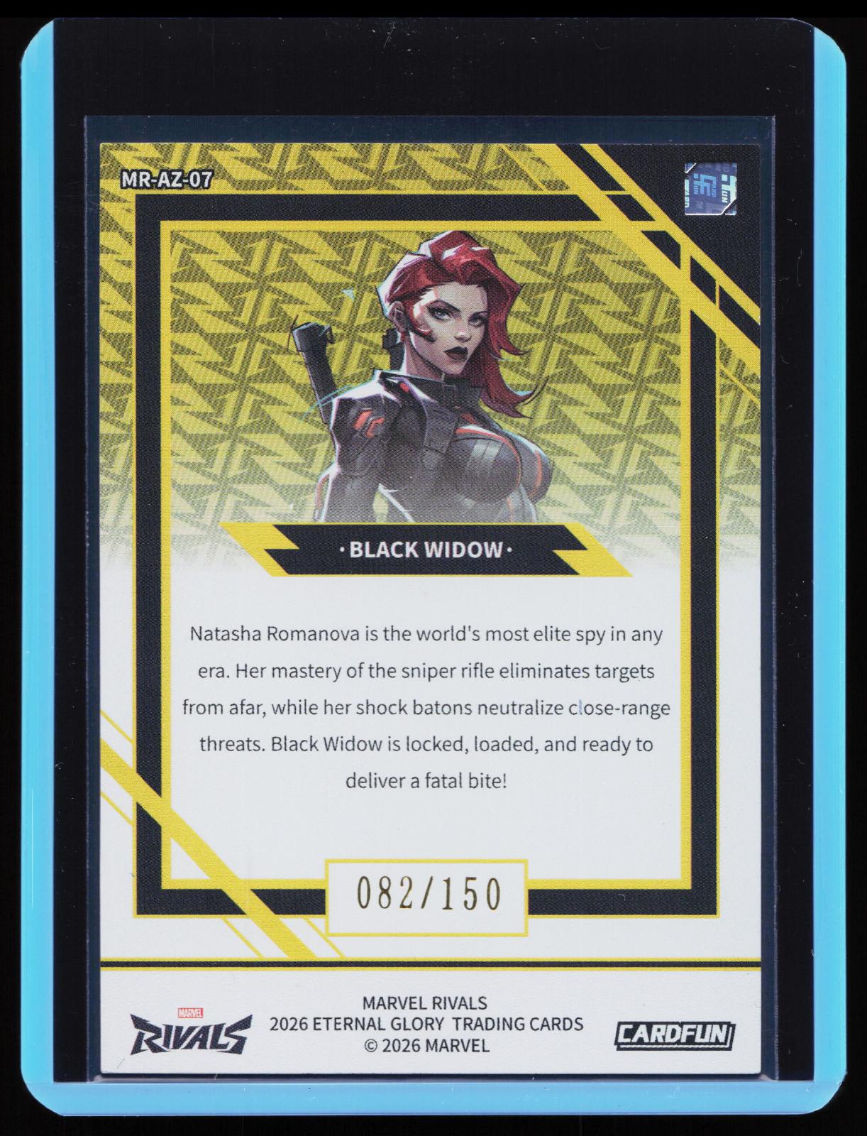 Cardfun Marvel Rivals - MR-AZ-07 Black Widow back