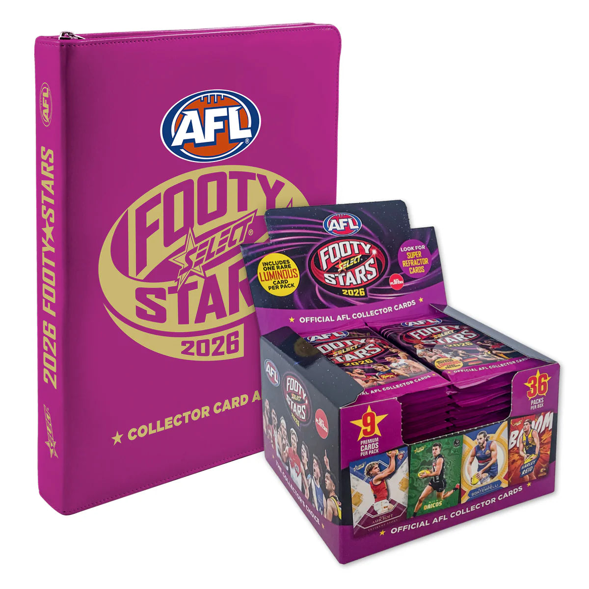2026 AFL Footy Stars Box & Album Bundle
