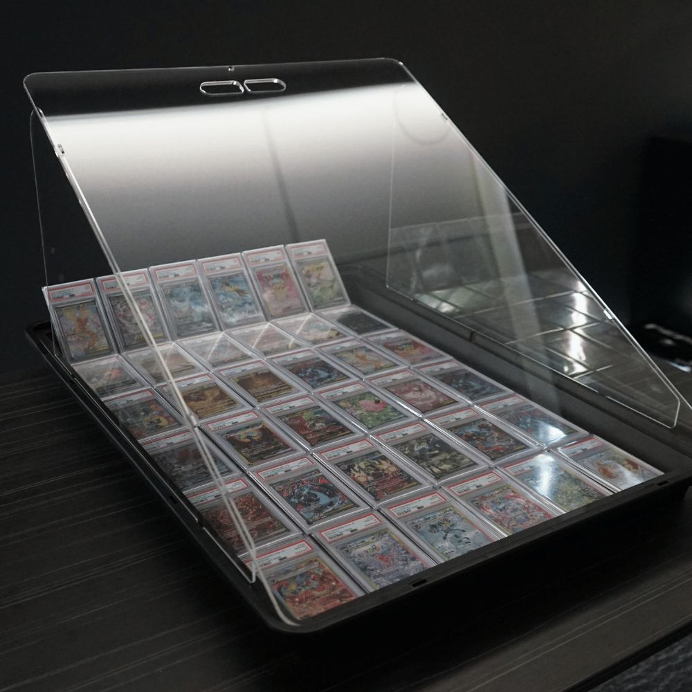 Card Bot Acrylic Vendor Display Case - Vertical + Bag Bundle