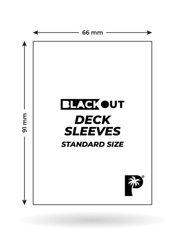 Palms Off Gaming - Blackout Deck Sleeves - Standard Size (100pc) - Rose