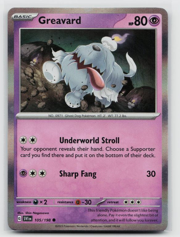 Scarlet & Violet - 105/198 Greavard Common (Holofoil Promo)